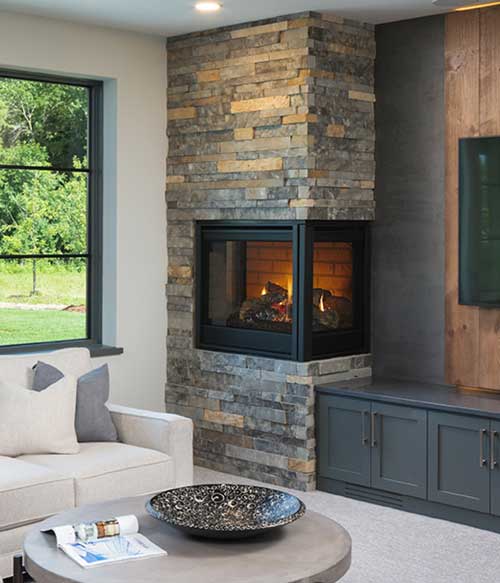 Heat N Glo Corner Fireplace | Godby Hearth